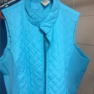 Women's Quilted Blue Vest